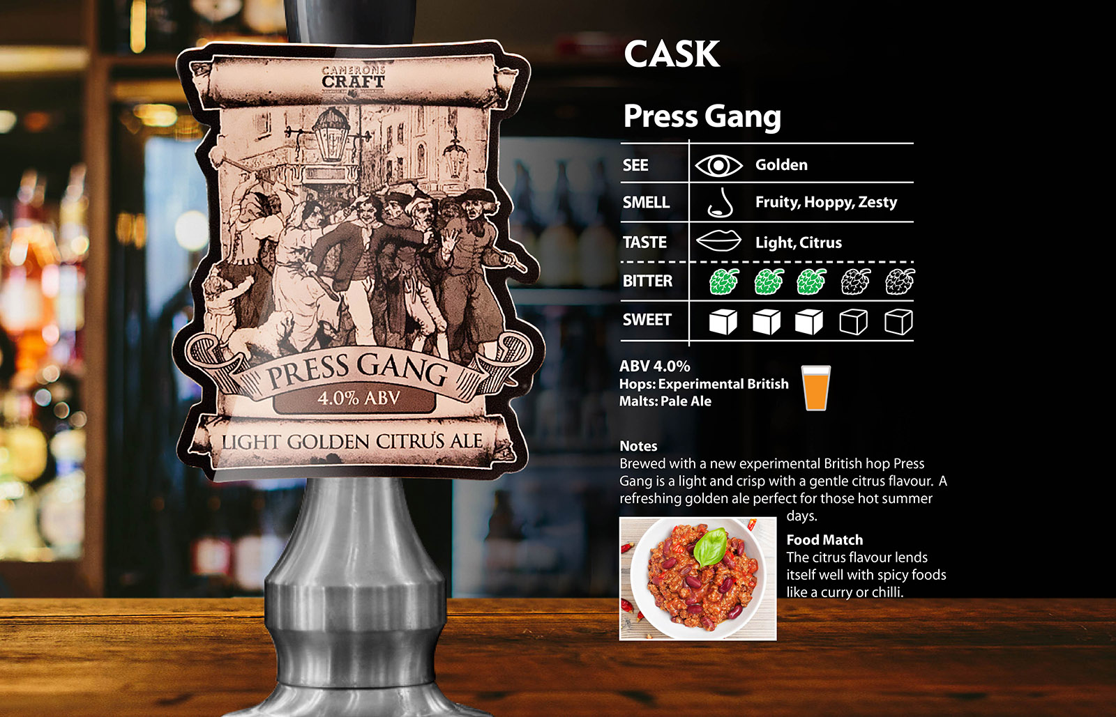 Press Gang - cask - camerons brewery