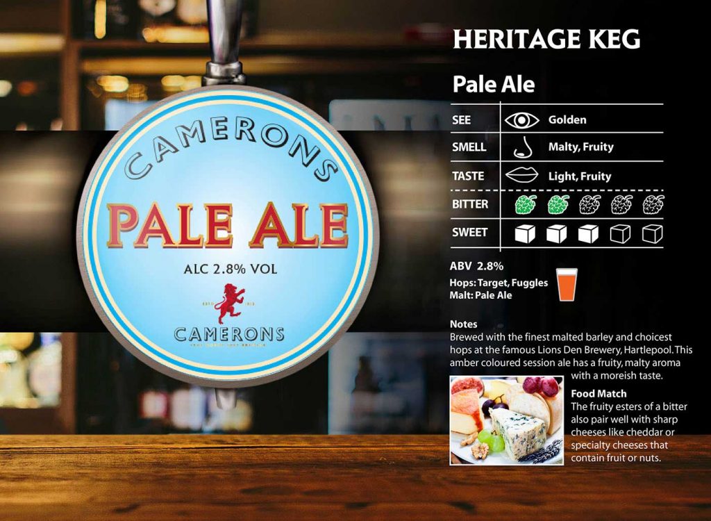 pale ale - heritage keg - lense