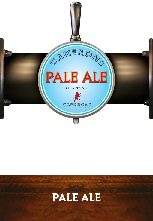 pale ale - pump clip - camerons brewery